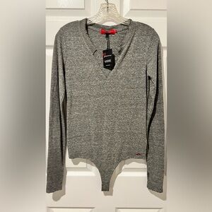 n:Philanthropy Long Sleeve Gray Bodysuit Sz.L